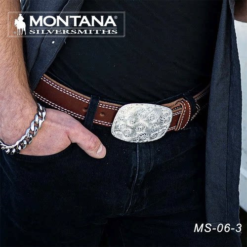 美国进口Montana西部牛仔腰带巴扣 皮带腰带巴扣西部巨人马具