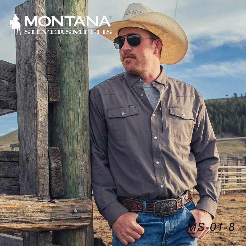 美国进口Montana蒙大拿西部腰带扣牛仔皮带巴扣