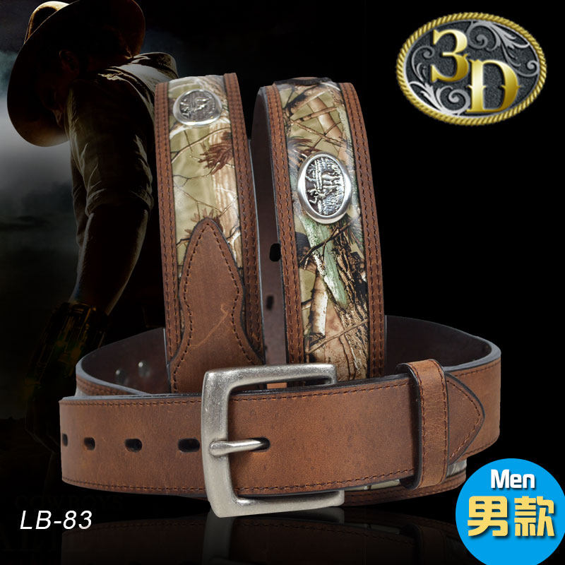 美国进口3D骑马马术西部腰带 男款牛仔腰带 西部巨人马术用品