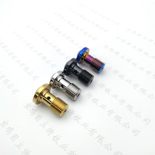 钛合金油管螺丝M10 1.0碟头蝶头内梅花刹车油管螺丝 1.25