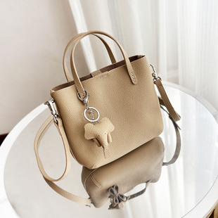 真皮迷你托特包女手提斜挎包简约通勤单肩包软牛皮小包包手机包