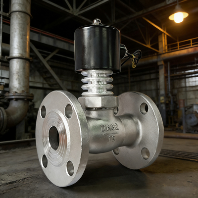 高温蒸汽电磁阀300度带散热片