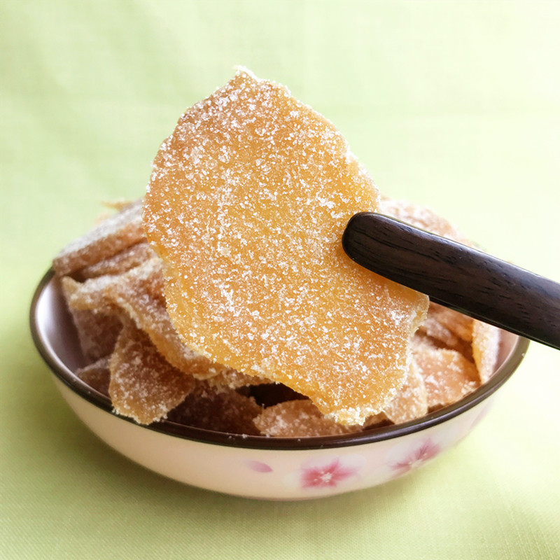 乳山御姜堂水晶蜜姜正宗蜂蜜红糖姜片黑糖姜脯暖胃吉利蜜姜块零食