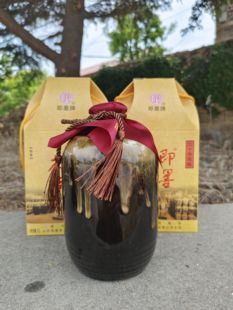 即墨牌即墨老酒窖藏二十年1升坛装中华老字号焦香型传统黄酒正宗