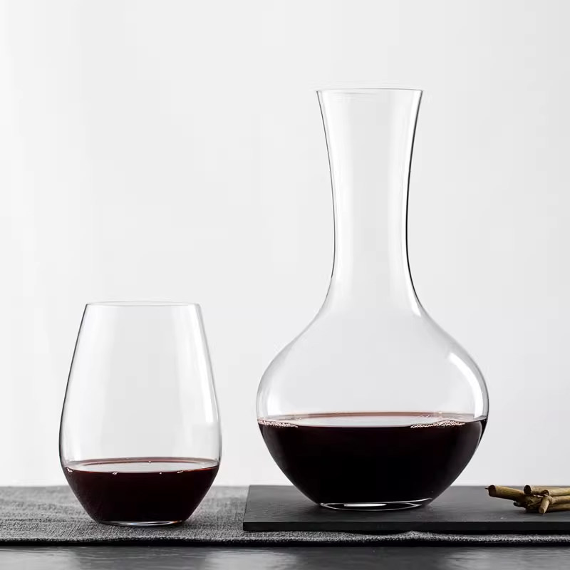 西拉醒酒器1000ML大肚红酒醒酒器家用透明大容量微瑕葡萄酒分酒器