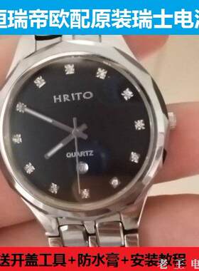 适用恒瑞帝欧HRITO手表电池H.R.017-L瑞士原装电子HR-8045-BB 500