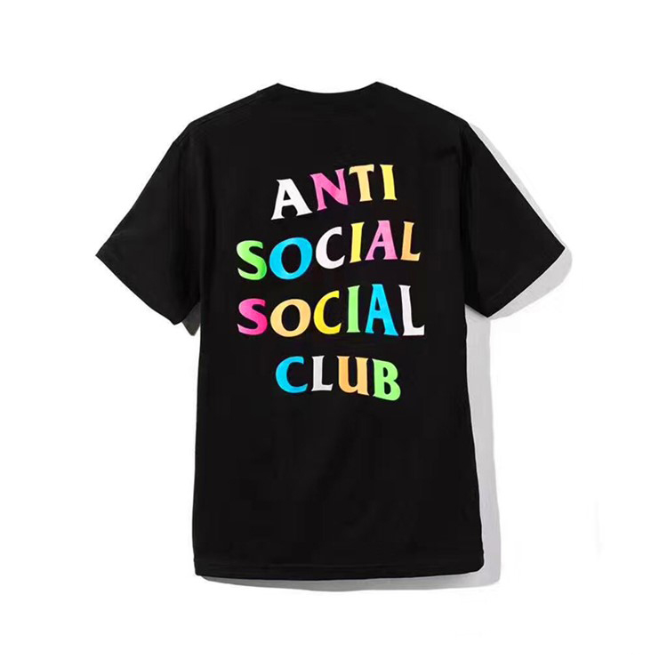 ANTI SOCIAL SOCIAL CLUB LOGO TEE流行短袖T恤ASSC彩色字母汗衫-封面