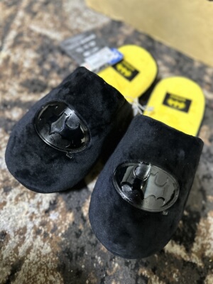 DC正版Batman蝙蝠侠毛绒拖Ground Up经典超级英雄IP秋冬居家拖鞋