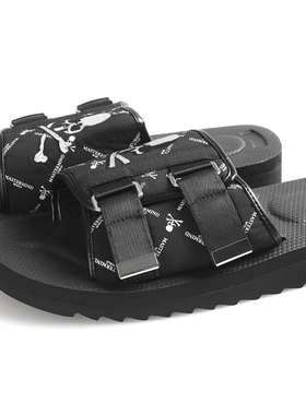 mastermind world NS1 快干刺绣街头潮流骷髅王拖鞋