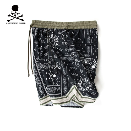 Местерн мира HK4 Классическая хлопчатобумажная удара Catrohado Короткое цветок фрукты замороженные черепа спортивные повседневные брюки