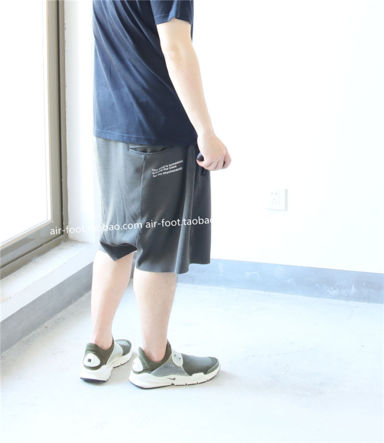 哈伦男士运动纯棉透气五分裤