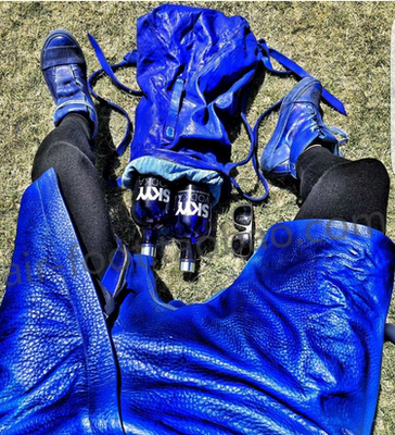 BORIS BIDJAN SABERI主线激光蓝血染工艺暗黑潮流上色中帮硫化鞋