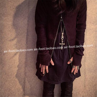 BORIS SABERI主线浆红色涂蜡卫衣暗黑潮流上胶拉链外套 BIDJAN