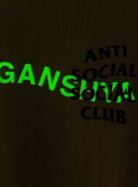 ANTI SOCIAL SOCIAL CLUB T- SHIRT 夜光短袖 tee GD合作