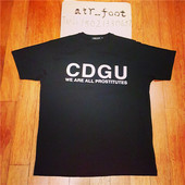 UNDERCOVER经典 夏天打底TEE t恤短袖 CDG合作圆领全棉汗衫 街头潮流