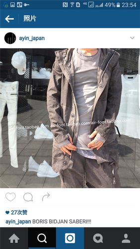 BORIS BIDJAN SABERI主线冲锋衣BBS全息无缝压胶透气暗黑登风衣
