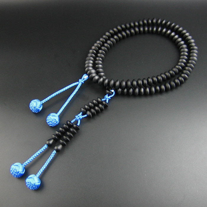 妙莲花日本御念珠台密修验道真言宗天台宗进口黑檀木华梵天包邮