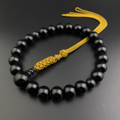 妙莲花日本念珠真宗手持进口天然蓝虎眼石正绢纽房 包邮