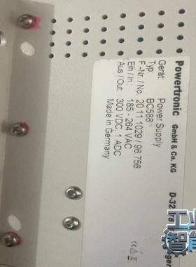 询价Powertronic电源供应器BC588，德国原装进口，输