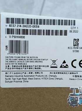 询价6ES7214-2AD23-0XB82台原装全新2022