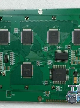 询价~点阵液晶显示屏，型号LMG7401PLBC，带驱动板，黄光背