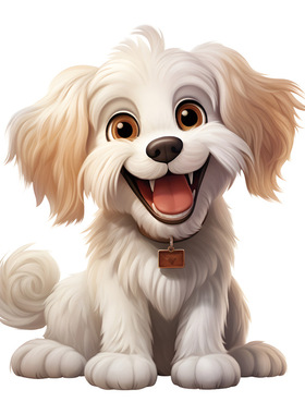 创意跨境CH33373小白狗墙贴儿童浴室洗手间厕所马桶盖装饰贴纸