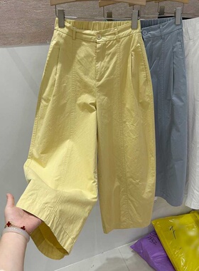 胖mm200斤韩系哈伦裤女2025夏薄款宽松气球香蕉裤九分休闲裤ins潮