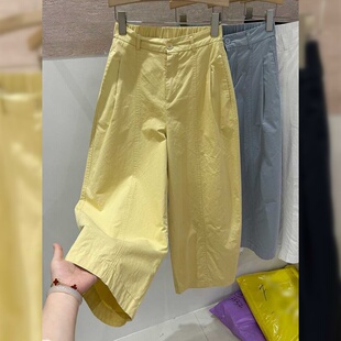 九分休闲裤 宽松气球香蕉裤 ins潮 女2025夏薄款 胖mm200斤韩系哈伦裤