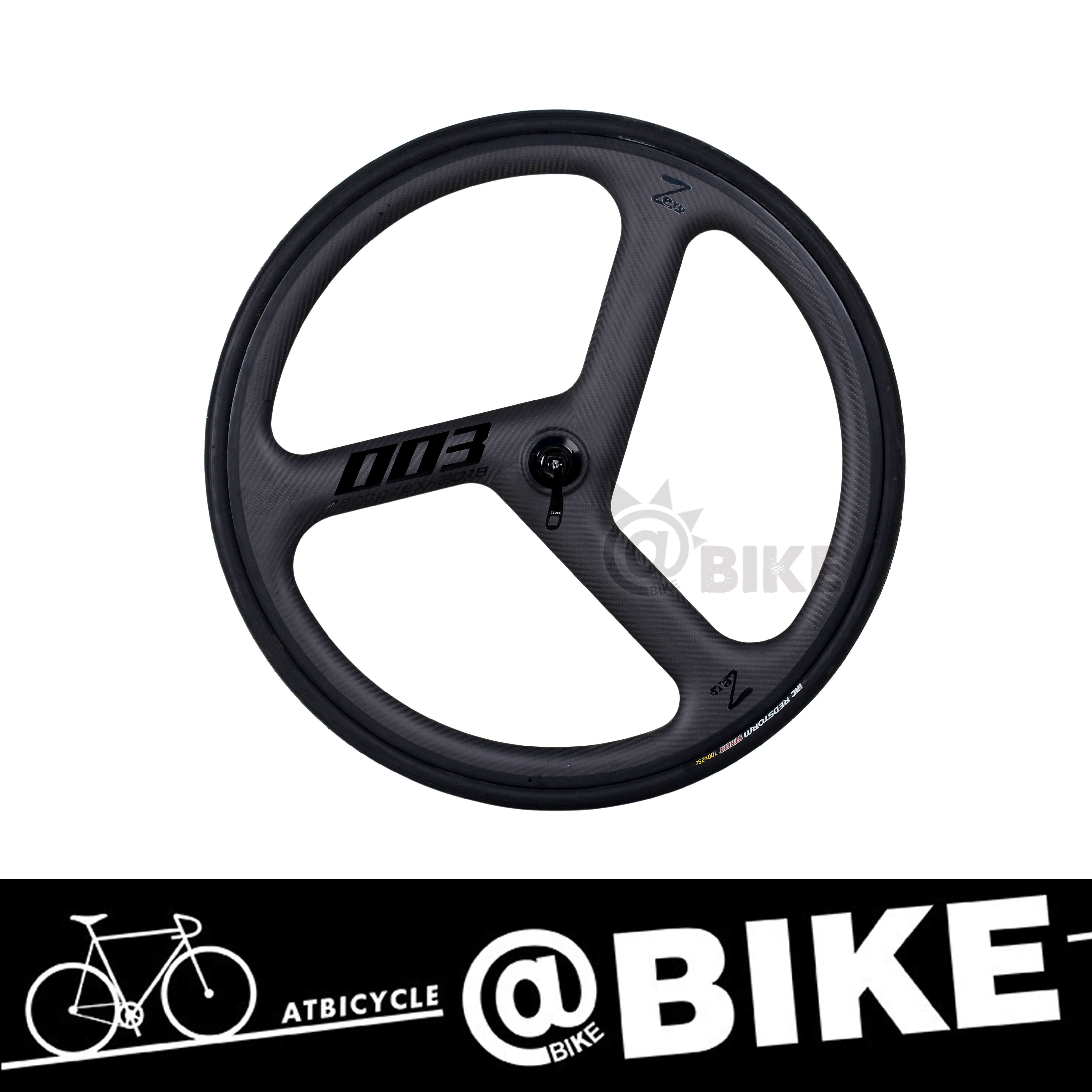 @BIKE FIXED GEAR ZERO虫碳Z003自行车错三刀轮错3刀前轮死飞固齿