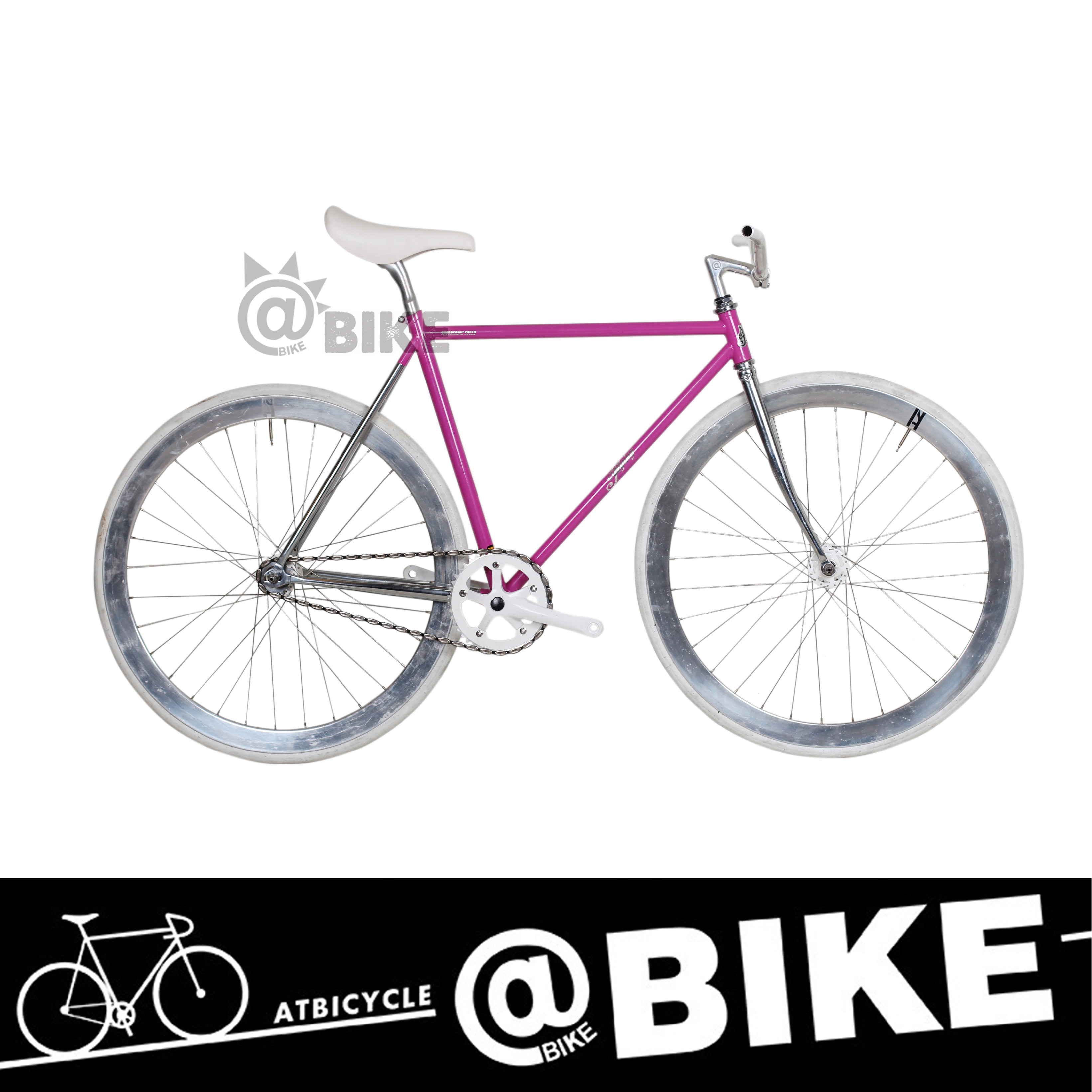 @BIKE FIXED GEAR BJ-ЛЕТЯЩЕЕ вперед наклоняющееся односкоростное ретро-велосипедное транспортное средство на стальной раме dead fly Изображение 1
