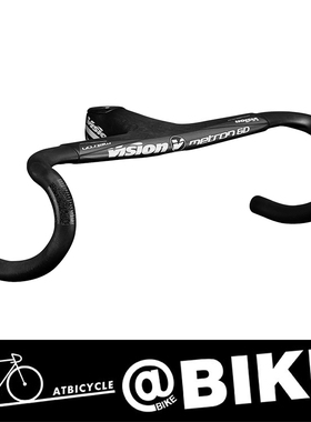 VISION METRON 6D公路场地死飞自行车碳纤维一体弯把把立破风车把
