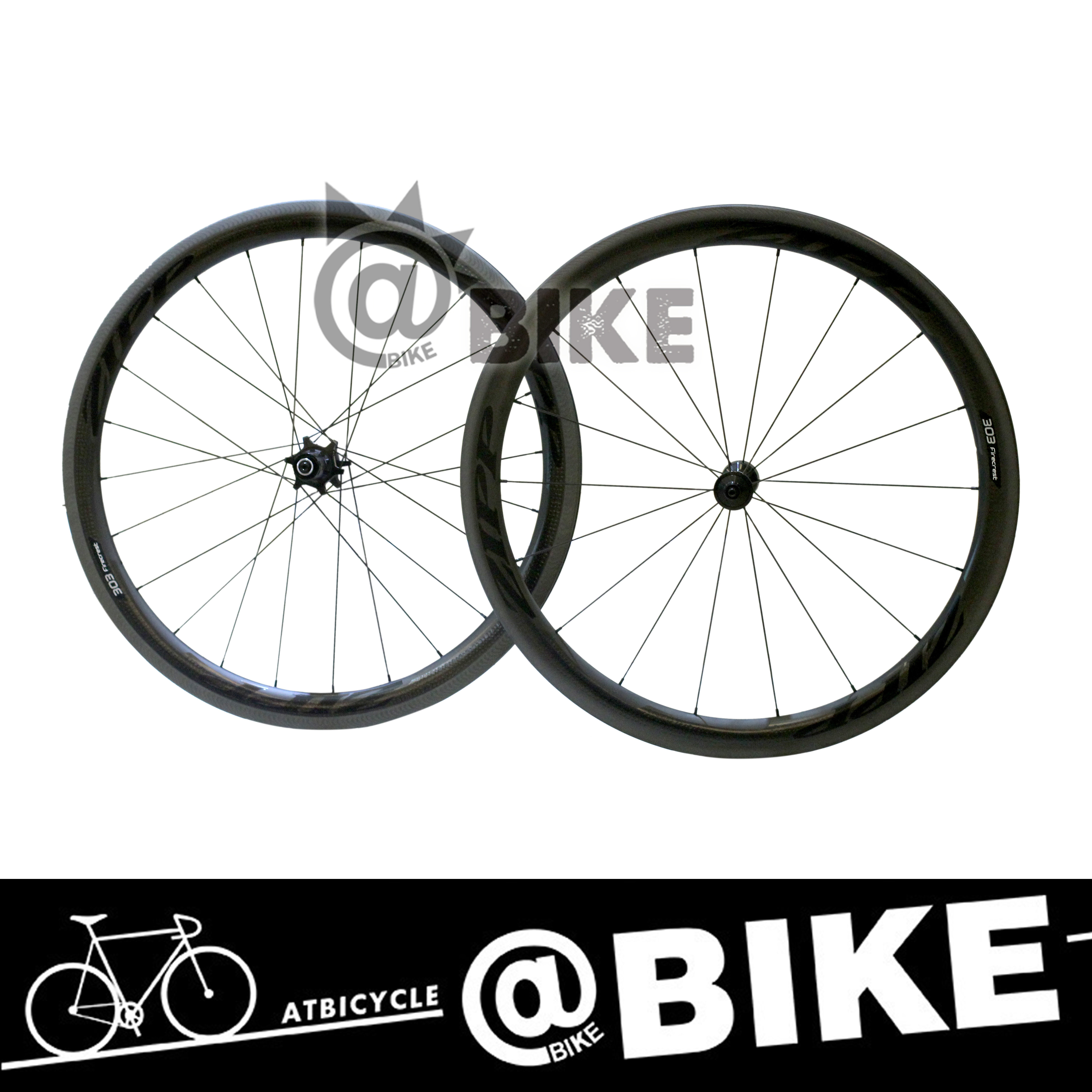 @bike 19款ZIPP FIRECREST火鸟303公路自行车轮组 碳刀开口胎管胎