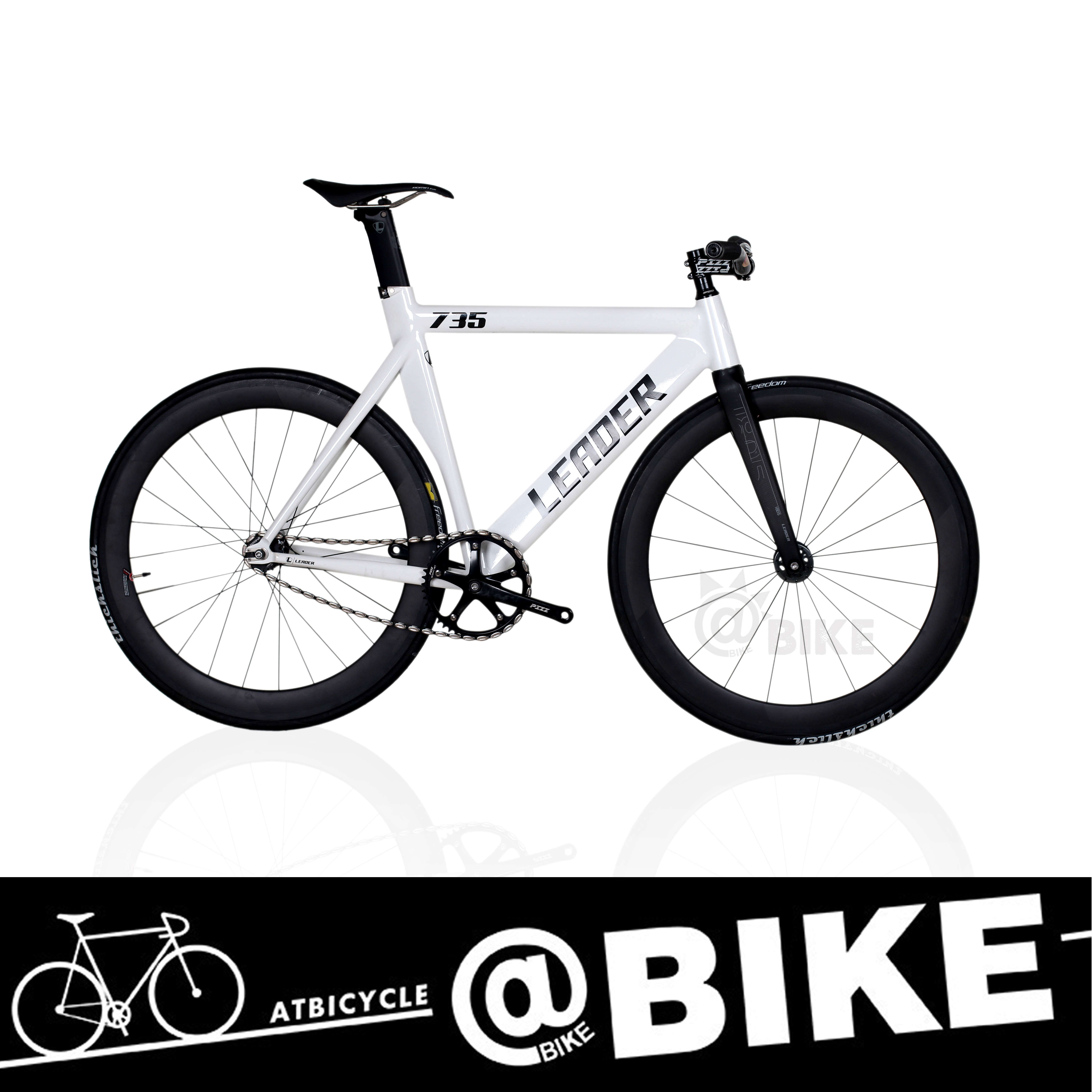 2020款美国leader 735 725死飞车架肌肉铝合金场地自行车整车