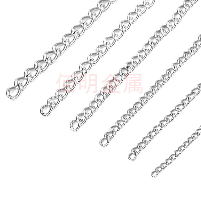 304 STAINLESS STEEL CHAIN SEAMLESS WELDING SEAM WELDING LOAD-BEARING CHAIN BOLT DOG LOCK CHAIN HANGING BILLBOARD THIN CHAIN TWISTED CHAIN