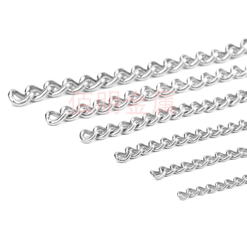 304 STAINLESS STEEL CHAIN SEAMLESS WELDING SEAM WELDING LOAD-BEARING CHAIN BOLT DOG LOCK CHAIN HANGING BILLBOARD THIN CHAIN TWISTED CHAIN