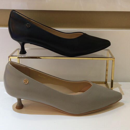 哈森纯色优雅时尚柔软舒适女单鞋