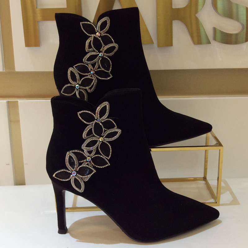 断码特惠卡迪娜Kadina专柜正品冬季高细跟水钻短筒女靴子KA231513,女鞋,时装靴,淘宝优惠券,粉丝福利购,淘宝优惠卷