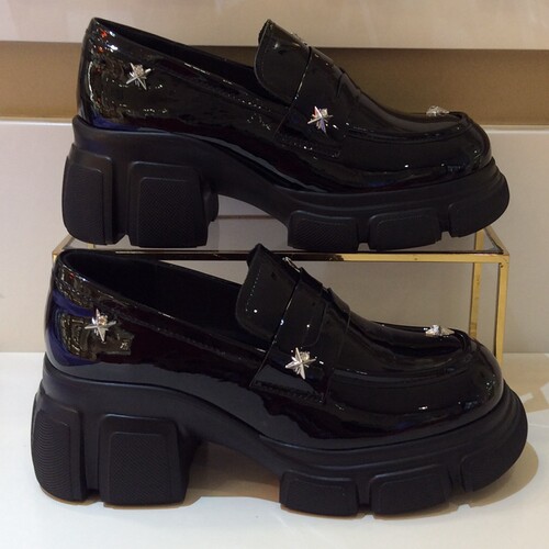 哈森一脚蹬厚底增高缓震女乐福鞋