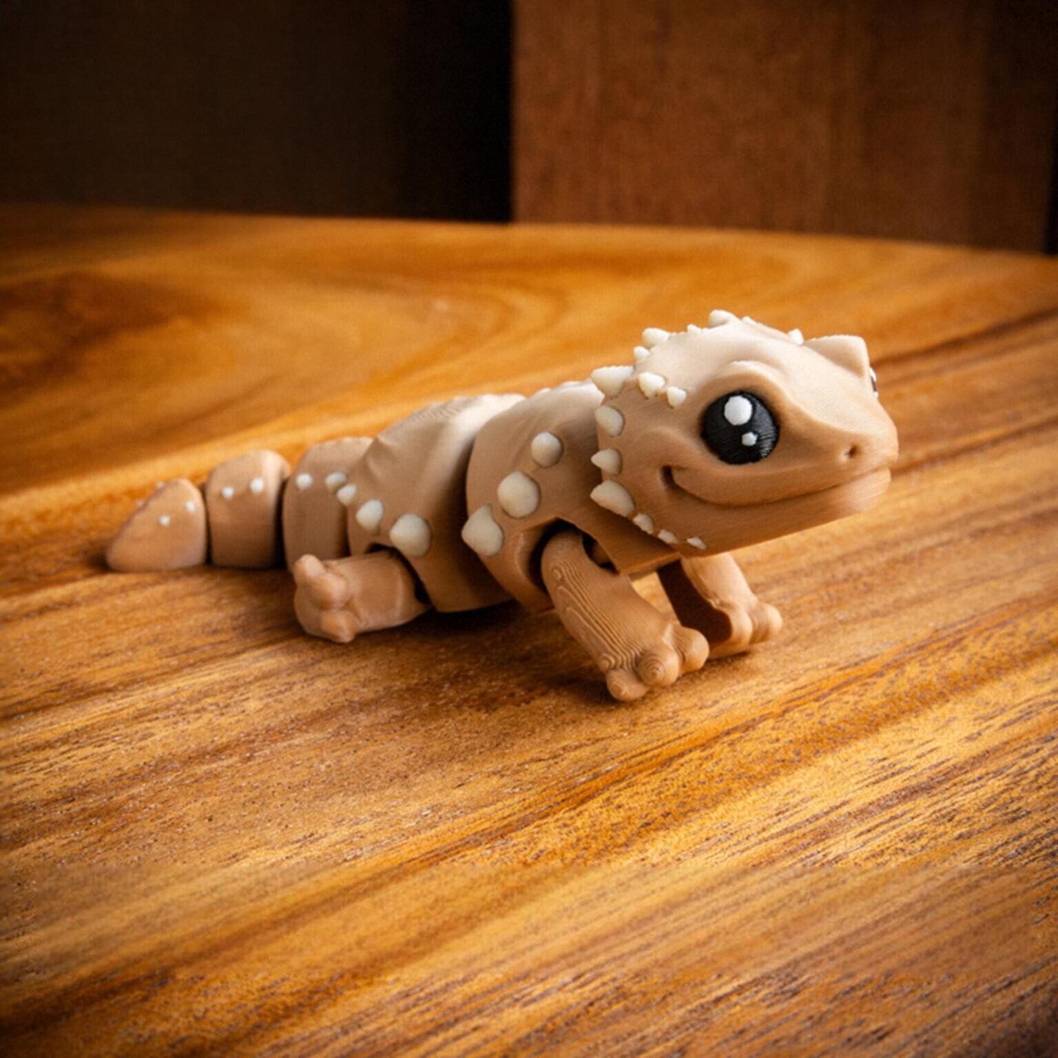 迷你小蜥蜴/鬃狮蜥关节可动玩具模型可选钥匙扣 - 3D打印 - MMM