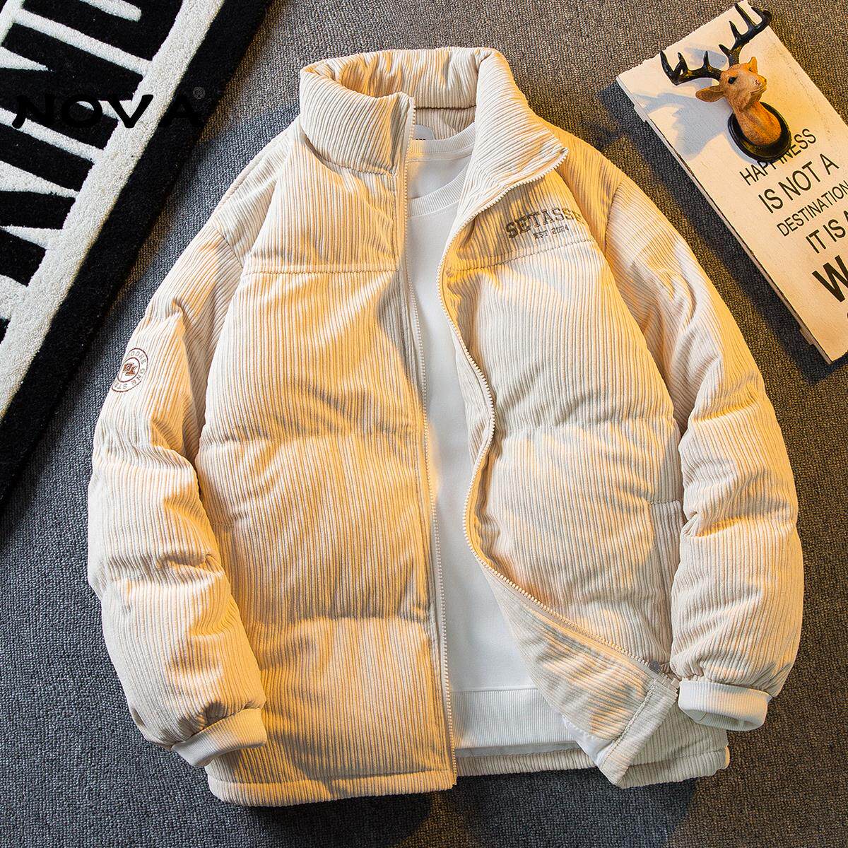 【意大利高端潮牌】冬季灯芯绒棉服男士2025新款加厚宽松棉衣外套