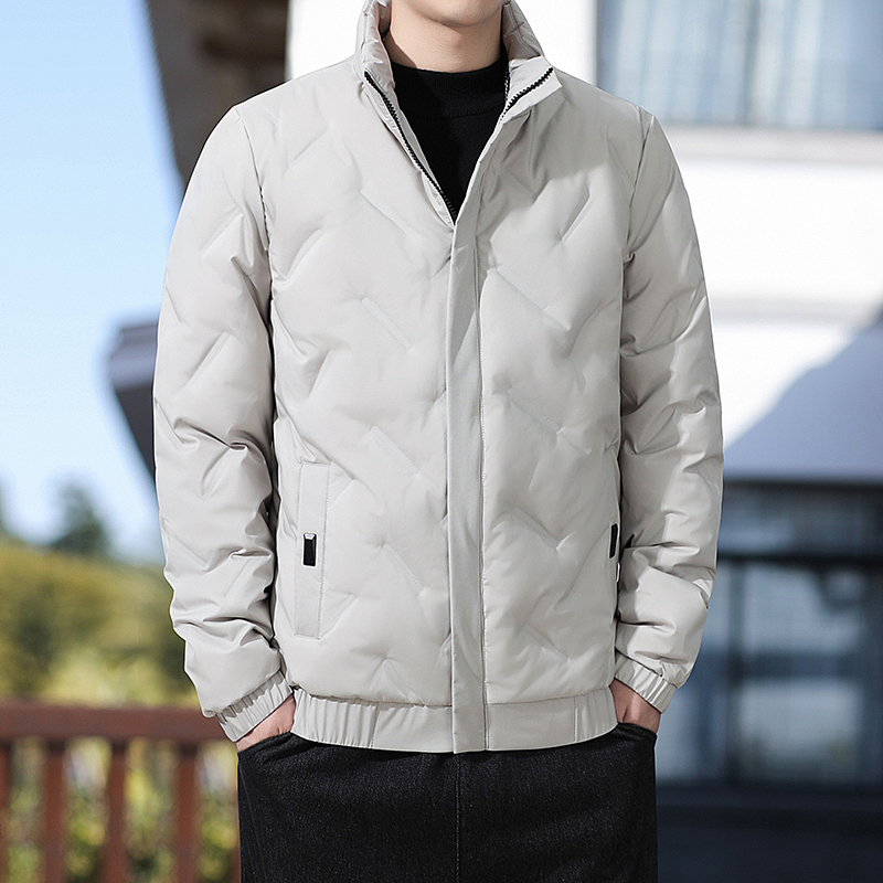 【意大利高端潮牌】立领轻薄羽绒服男款冬季加厚保暖商务外套棉衣