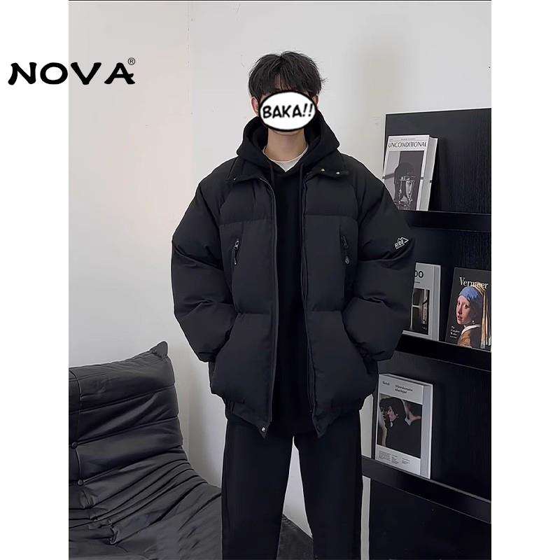 【意大利高端潮牌】羽绒服男冬季加厚工装棉服保暖立领面包服外套