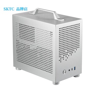 SKTC A17手提迷你ITX桌面游戏机箱支持独显SFX电源ITX主板