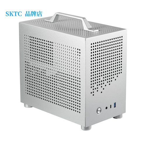 SKTC A17手提迷你ITX桌面游戏机箱支持独显SFX电源ITX主板
