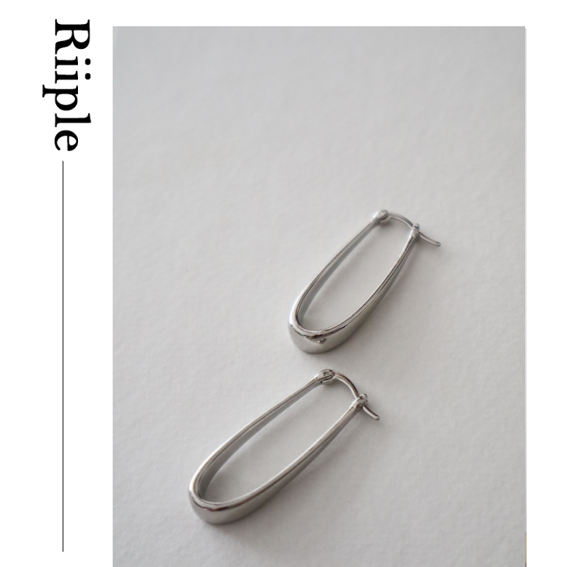 Riiple  18K金电镀极简气质百搭耳环