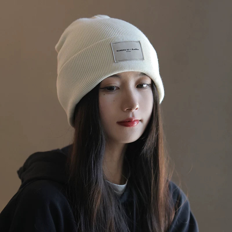 冬季女加厚保暖毛线帽显脸小