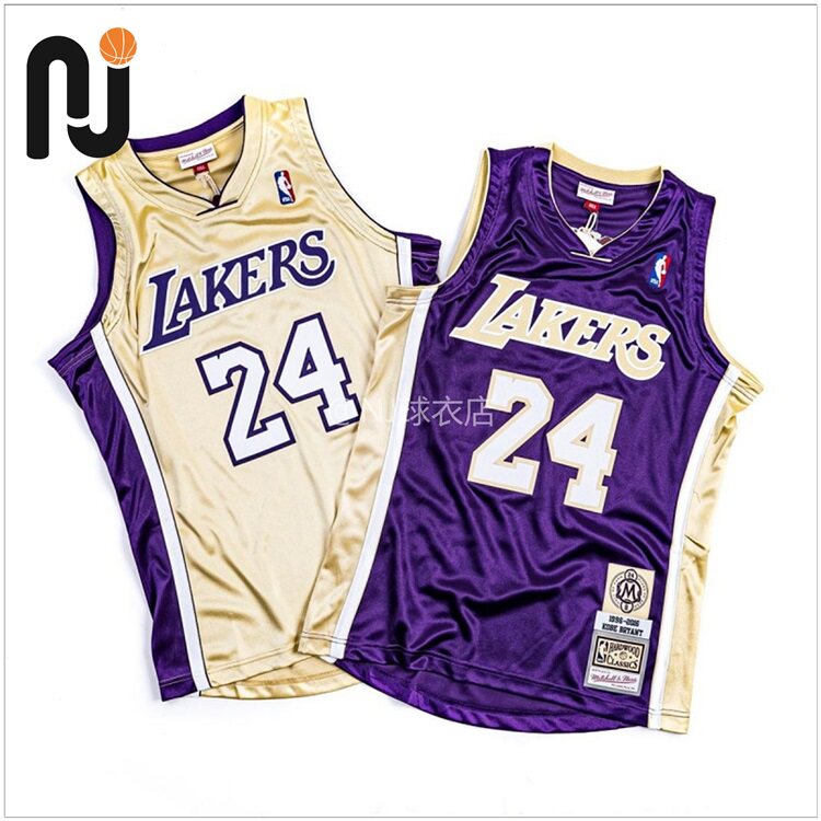 mitchell&ness mn 科比 湖人24号 hof名人堂纪念款 球员版 au球衣