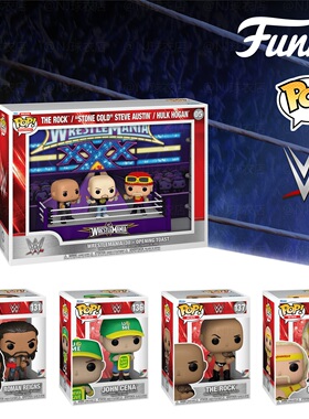 正版Funko Pop! 强森/雷恩斯/塞纳/霍根公仔人偶 WWE周边玩具手办