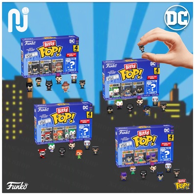 Funko Bitty Pop! DC 蝙蝠侠哈莉奎因小丑 迷你手办套装潮玩盲盒