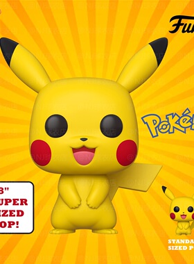 Funko Pokemon/宝可梦 Mega巨型皮卡丘公仔 Jumbo大号Pop玩具玩偶